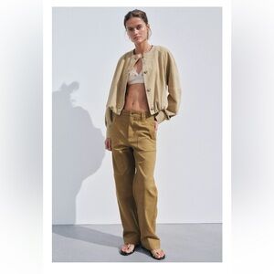 ZARA BEAUTIFUL COTTON JEAN PANTS